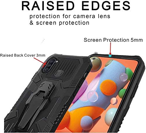 Caso de Folmeikat Galaxy A11, caso Samsung A11, com protetor de tela HD Protetor de grau militar protetor