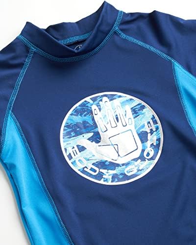 Body Luve Garotos Configuração de guarda -precipitação - UPF 50+ Camisa de natação de manga curta