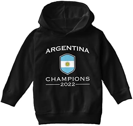 Campeões da Argentina 2022 - Futbol de futebol de futebol/mole juvenil com capuz