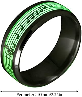 Yistu anéis para mulheres Novo anel de moda simples moda brilho brilho anel fluorescente personalidade