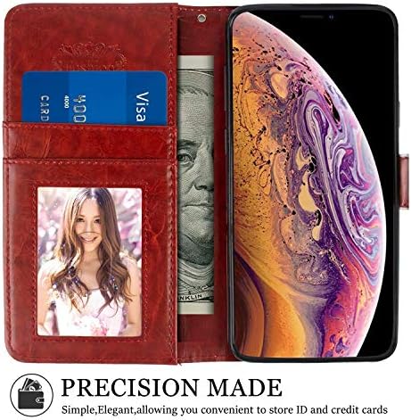 Caixa da carteira Dafei para Samsung Galaxy S7 Edge com designer Red Hearts Tunnel Pattern PU Couro Folio Id & Credit Cards Pocket Candidel