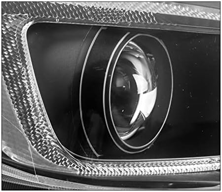 ZMAUTOPARTS HALOGH Projector Faróis de faróis Black Compatível com 2015-2020 Subaru WRX