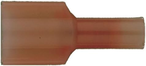 Instale o conector masculino de nylon vermelho de desconectar 3m 3m de 3M 22/18 Beda .250 - 100 pacote