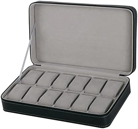 Scdhzp 12 slots Caixa de armazenamento de enrolador de caixa de slots com zíper para contêiner de