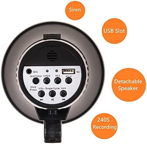 Orador de megafone portátil de megafone com microfone destacável-35 watts megaphone bullhorn-in-ing-in