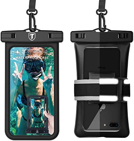 Capa de telefone à prova d'água tekcoo [flutuante] bolsa ipx8 bolsa seca e braçadeira reflexiva para a Samsung