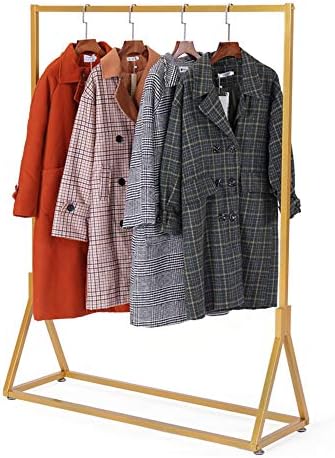 Rail de roupas de ferro de piso, trilho de exibição de carbootes duráveis ​​estável, moda simples