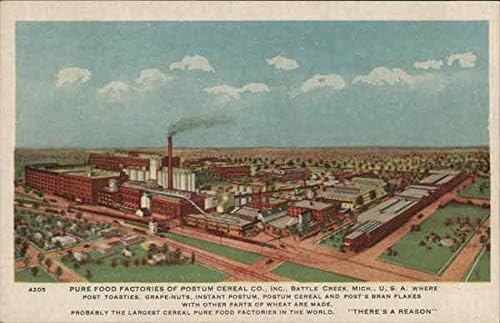 Postum Cereal Company, Inc. Battle Creek, Michigan MI Original Antique Postcard