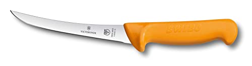 Victorinox Swibo faca de desperdício com lâmina curva, aço inoxidável, amarelo, 16 x 5 x 5 cm