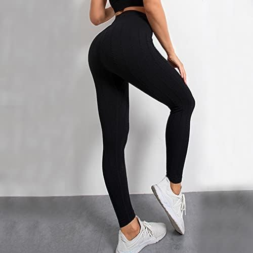 Calças de ioga de perna reta para mulheres com calças de bolso de bolso -textura de ioga esportiva
