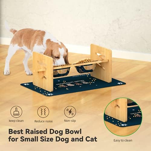 Tigelas de cães elevadas atualizadas para cães e gatos de tamanho pequeno - tigela de cachorro elevada