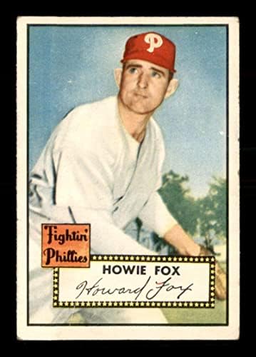 209 Howie Fox - 1952 Topps Baseball Cards classificados VGEX - Baseball Slabbed Cartões vintage autografados