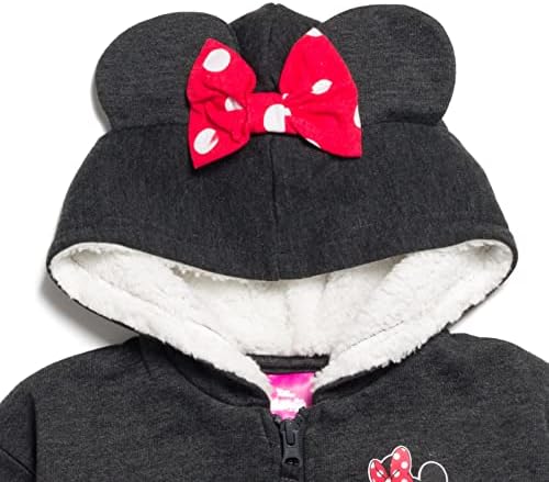 Disney Mickey Mouse Minnie Mouse Lion King Simba Fleece Zip Up Hoodie recém -nascido para criança