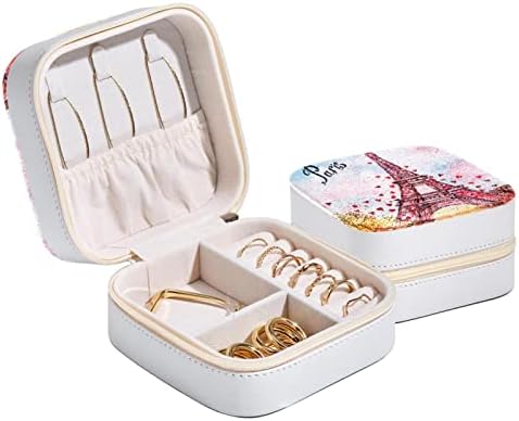 Mini Jóias portáteis de viagem Caixa de jóias para anel, pingente, brinco, caixa de organizador de colar,