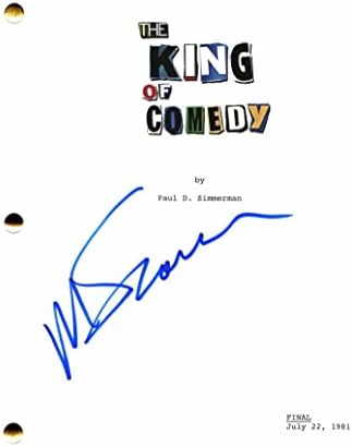 Martin Scorsese assinou autógrafo O Script Full Movie, do rei da comédia - Boxcar Birtha, ruas Mean,