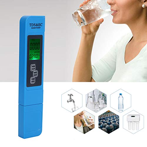 Testador de pH portátil Digital, TDS EC Medidor de temperatura Testador de água Pen do medidor de qualidade do teste de água caneta caneta