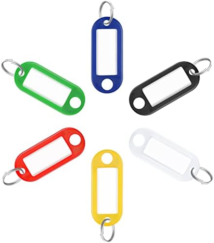 Uniclife 2 polegadas Tags plásticas de plástico resistente Em 6 cores variadas Item Identifiers