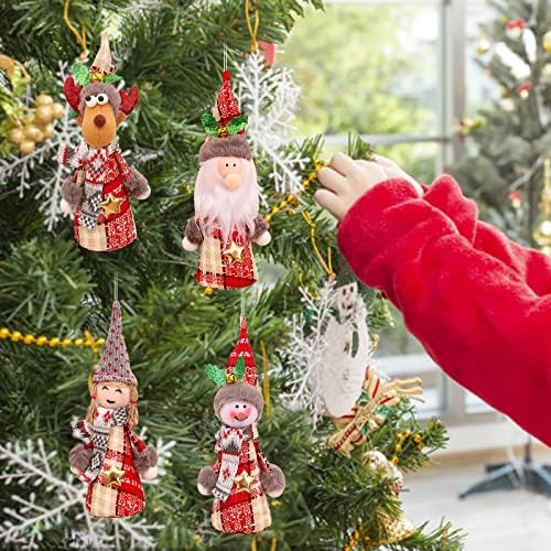 Cristal de carro decoração de natal criativo sino velho pendente árvore de natal pendente de pingente de cristal