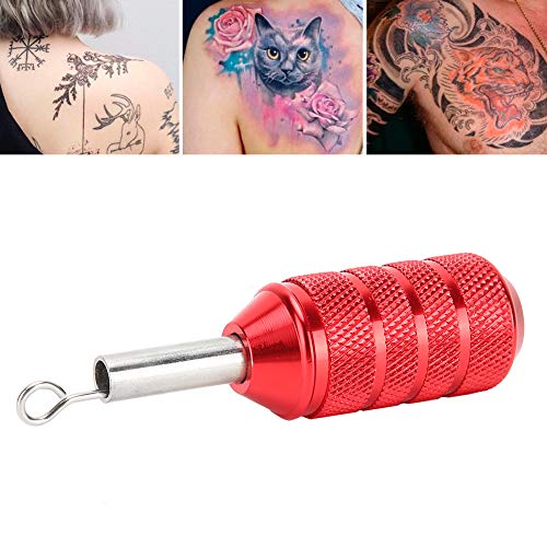 Grip de máquinas de tatuagem de 25 mm, tatuagem Máquinas de tatuagem Máquinas de liga de alumínio de alumínio Tattoo Tattoo Grip Tattoo Supplies Tattoo Machine Grip Tattoo Supplies de acessórios [vermelho]