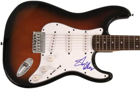 Sly Stone assinado autógrafo em tamanho grande Fender Stratocaster Guitar Winch W/ James Spence JSA Autenticação - Sly e a Pedra da Familt, uma coisa totalmente nova, dance para a música, a vida, o suporte, os maiores sucessos, há um tumulto, fresco, pequeno, pequeno Fale, no topo de você, ouv