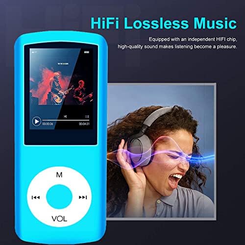 MP3 Player, HOTECHS HIFI 32GB MUSICA PLAYER com Bluetooth 5.0, com gravador de voz/vídeo/visualizador