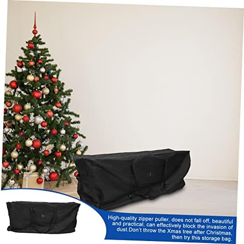 Valiclud Sagão de armazenamento de árvore de Natal Black Chirstmas Tree Gift Bag Organizer Decoração