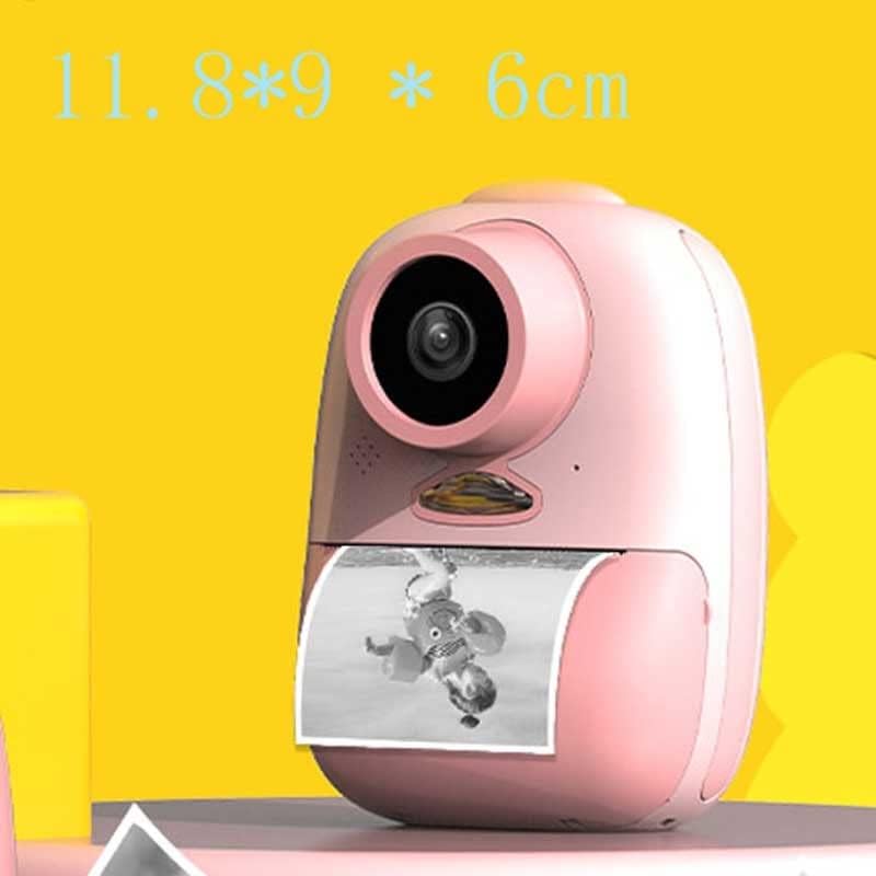 Impressora de câmera DHTDVD Impressora térmica Câmera Câmera Toys Mini Câmera Câmera de Câmera de 2 polegadas LCD Câmera de crianças digitais