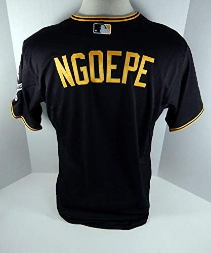 2015 Pittsburgh Pirates Gift Ngoeepe Jogo emitido Black Jersey Pitt33139 - Jogo usado MLB Jerseys