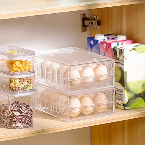 Porta -ovos doiTool, 1pc de geladeira ovo organizador de gaveta de armazenamento de armazenamento