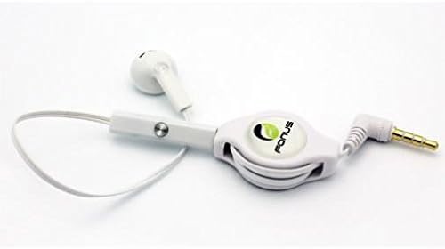 Fone de ouvido de fone de ouvido mono retrátil de 3,5 mm w fone de ouvido para microfone para lâmina