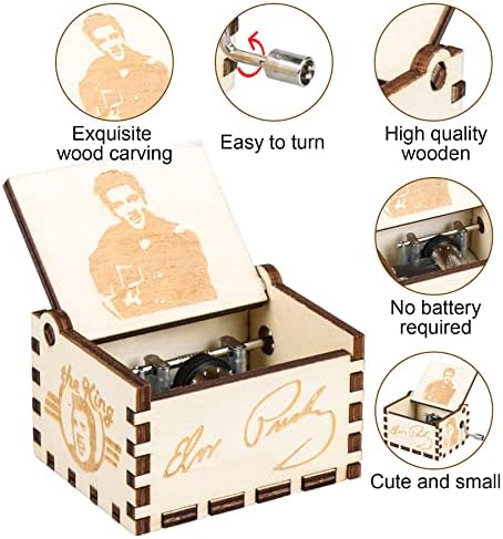 Latamo não pode ajudar a cair na caixa de música de amor - Mini Music Box, Wooden Vintage Music Box Caixa