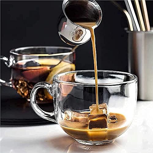 Kikiluxxa grande caneca de café, xícara de cappuccinos, xícara de café expresso, copo grande de leite, caneca