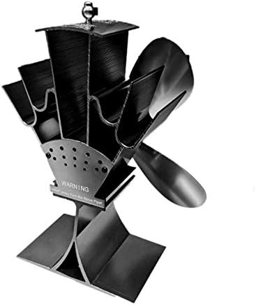 Lynlyn Home Silent Stove Fan com 4 lâminas de ventilador elétrico alimentado por calor para lareira liyannan