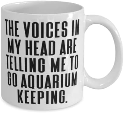 Belo aquário Mantendo 11 onças de caneca, as vozes na minha cabeça estão me dizendo para ir a aquário,