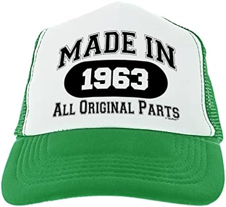 Presentes de aniversário de 60 anos feitos em 1963 todas as peças originais Idade de 60 anos chapéu
