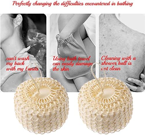 Reutilizável Banho de banho natural esponja esponja Bolas de lavagem facial/esfoliação de massagem/esfoliante de