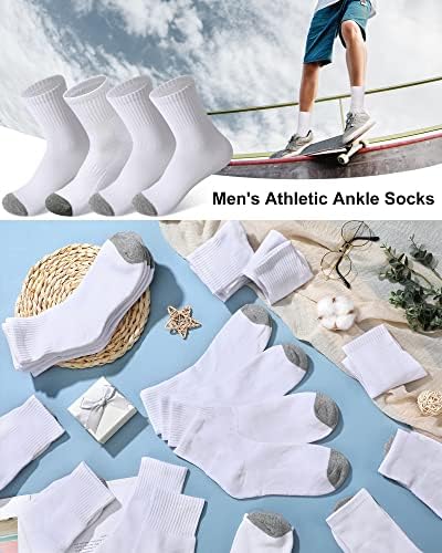 32 pares homens meias de algodão a granel 9-12 meias atléticas de tornozelo meias grossas de almofada para