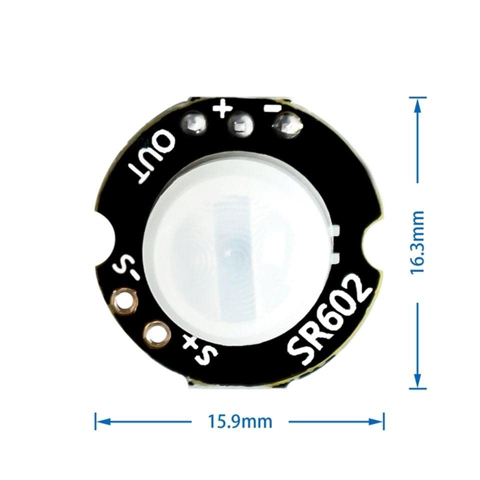 Micro SR602 Pequeno Módulo de Sensor de Infraverso do Corpo Humano Módulo Piroelétrico Sensor de Chave Indutive