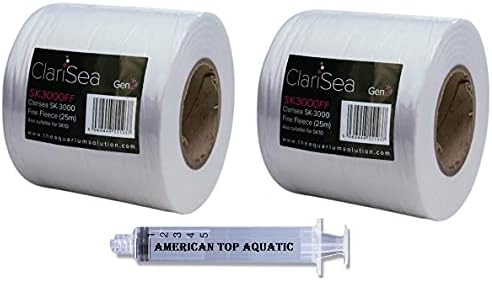 D-D A solução de aquário Clarisea SK-3000XL Substituição de 4 polegadas Roll Fine Fleece XL Plus American Top Aquatic