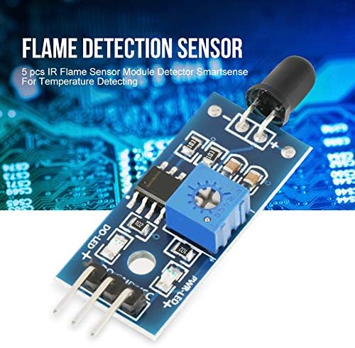 5pcs IR Flame Sensor Módulo, Módulo de relé de detecção de detecção de detecção de incêndio para