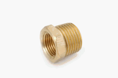 Anderson Metals-56110-0604 Ajuste de tubo de latão, bucha hexadecimal, tubo de 3/8 macho x 1/4