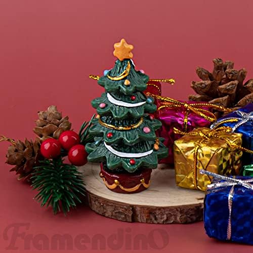 FRAMENDINO, Decoração de aquário Ornamentos de resina criativa Decoração de árvore de Natal para suprimentos