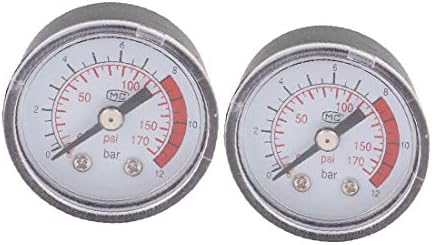 X-Dree 2pcs Black Clear 170 Psi Ferramenta de medição do medidor de pressão do compressor (Strume Di Misura por