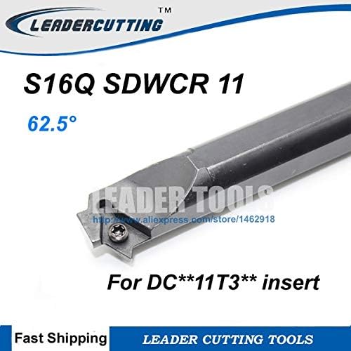 FINCOS S16Q SDWCR/L 11 Barra de perfuração, suporte interno da ferramenta, ferramentas de corte de giro indexable