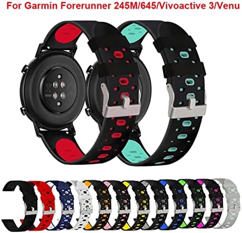 Skxmod 20mm colorido tira de banda de vigilância para Garmin Forerunner 245 245m 645 Music Vivoactive 3 Sport
