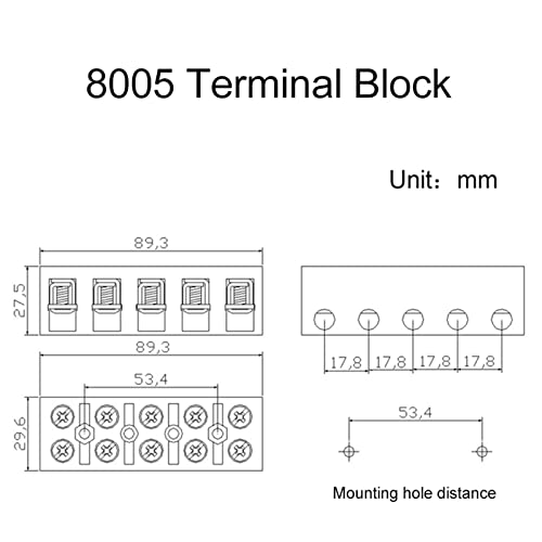 Terminais Blocos de Terminal Tipo de Terminais de Conexão de Base com parafusos Placa do conector