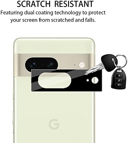 Suttkue para o Google Pixel 7 Camera Lens Protector, [Anti-Scratch] [fácil de instalar] Friendly, de alta definição, impressão digital, filme de vidro temperado [2 pacote]