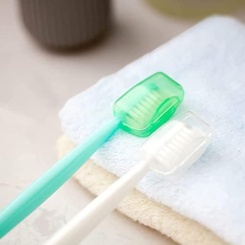 50 PCS Capas de escova de dentes Torre a escova de dentes Caps para casa e protetor de escova de dentes ao ar