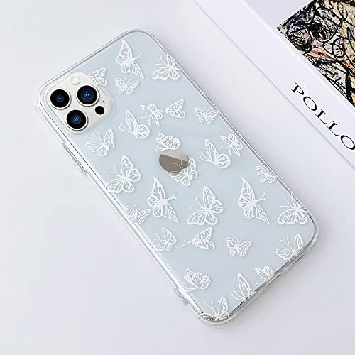 LCHULLE Butterfly Case Compatível com iPhone 13 Caso Moda Cara Projeto Butterfly Hollo