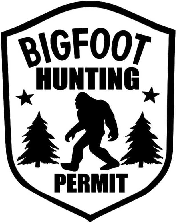 Adesivo de permissão de caça bigfoot- Decal